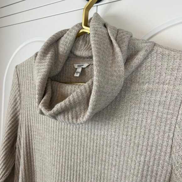 Sonoma Women's Cowl neck Waffle Weave Top - Cream - Picture 4 of 8